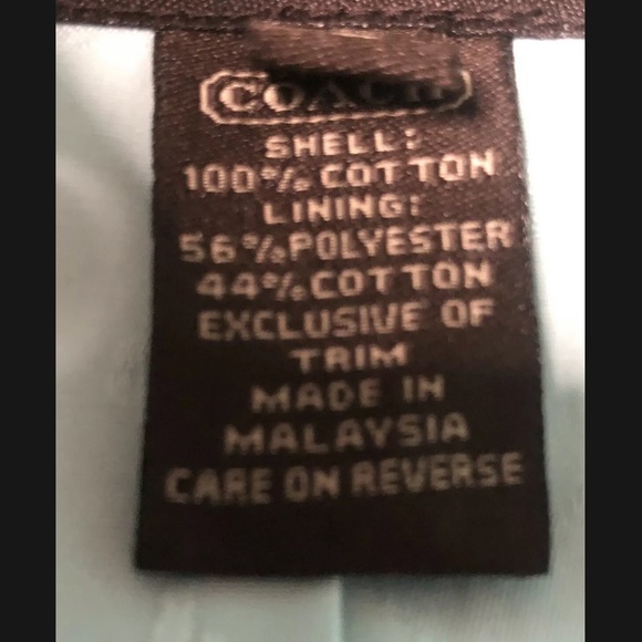 Y2K Coach Long Coat w/ Logo Lining in Tiffany Blue - Picture 10 of 11